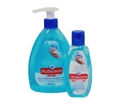 Живасепт гел - Качествен препарат за дезинфекция на ръце от 500 мл. и 85 мл. - Бран Инсект